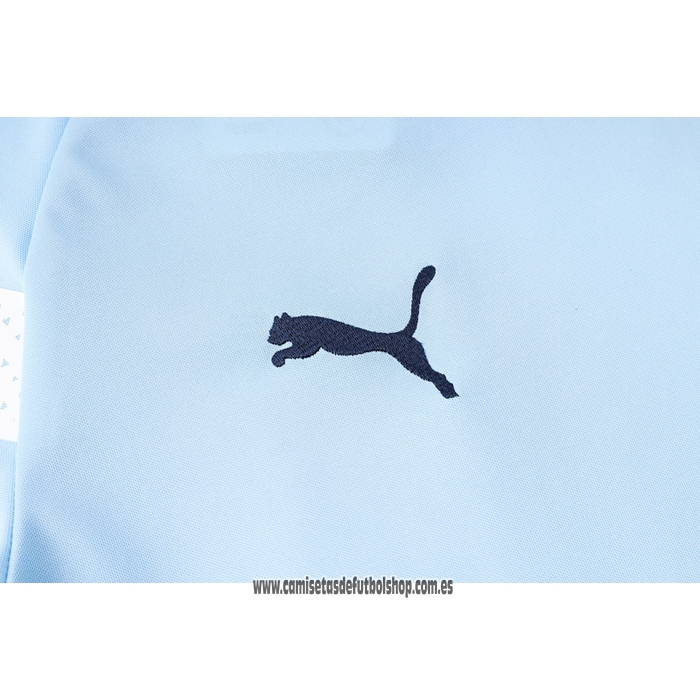 Chandal del Manchester City 22-23 Manga Corta Azul - Pantalon Corto